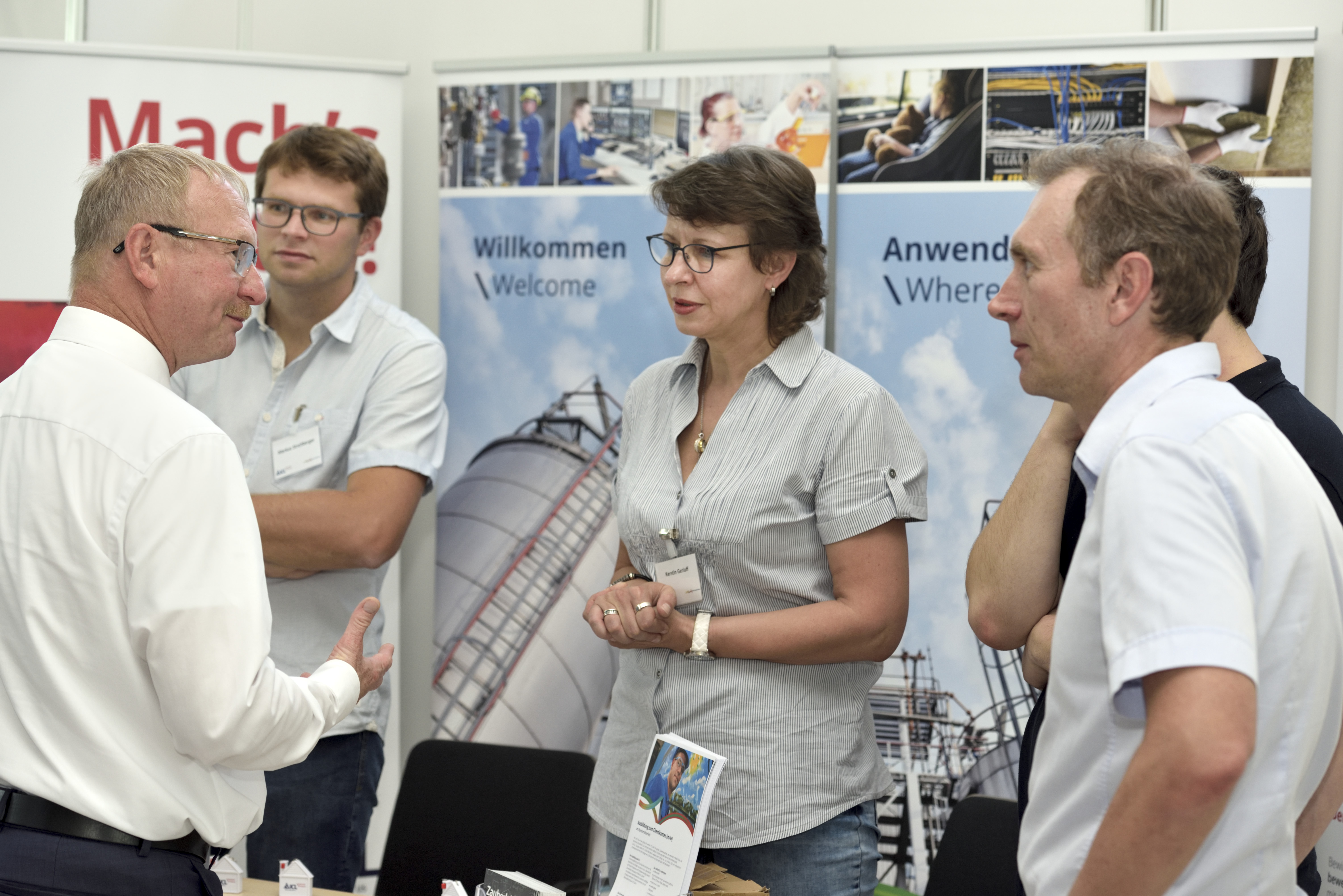 Bildungsmesse 2018 im Metall-Labor Dr. Adolf Beck vom Chemiepark Bitterfeld-Wolfen am 19. September 2018.Geschehen zur Bildungsmesse.